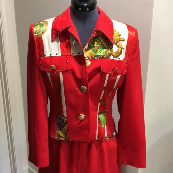 Vintage 1970’s 3-piece Medusa print pantsuit - Picture 1 of 12